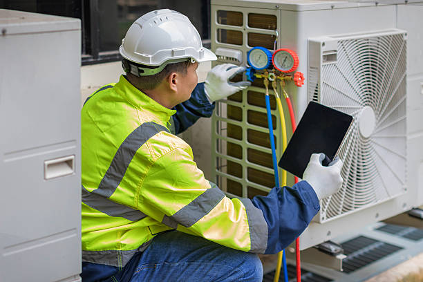 Professional Hvac technician working in Riverside, PA